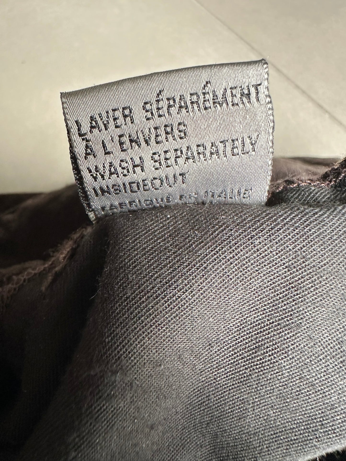 Dior Homme AW05 "in the morning" velvet bootcut trousers