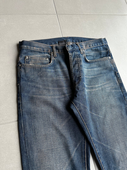 Dior Homme SS05 “BECK/Untitled” whiskered rust washed denim