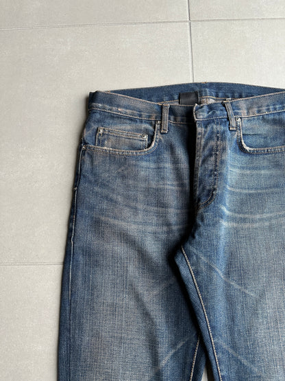 Dior Homme SS05 “BECK/Untitled” whiskered rust washed denim