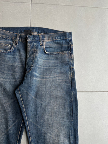 Dior Homme SS05 “BECK/Untitled” whiskered rust washed denim