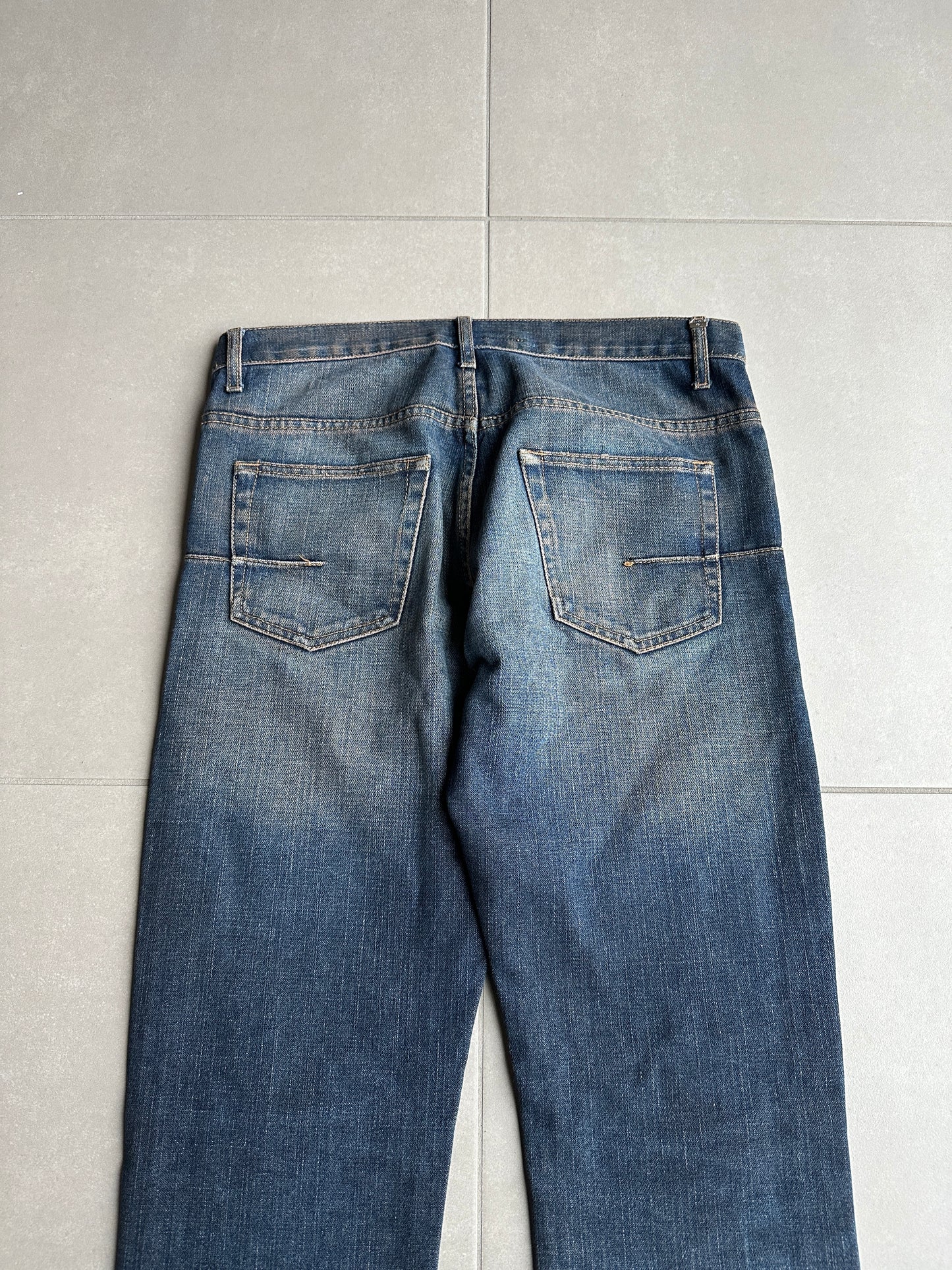 Dior Homme SS05 “BECK/Untitled” whiskered rust washed denim