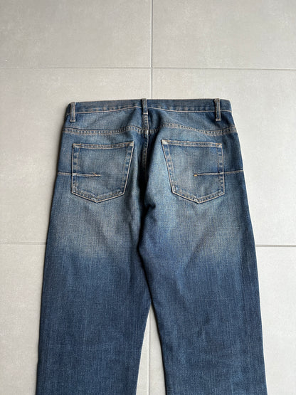 Dior Homme SS05 “BECK/Untitled” whiskered rust washed denim