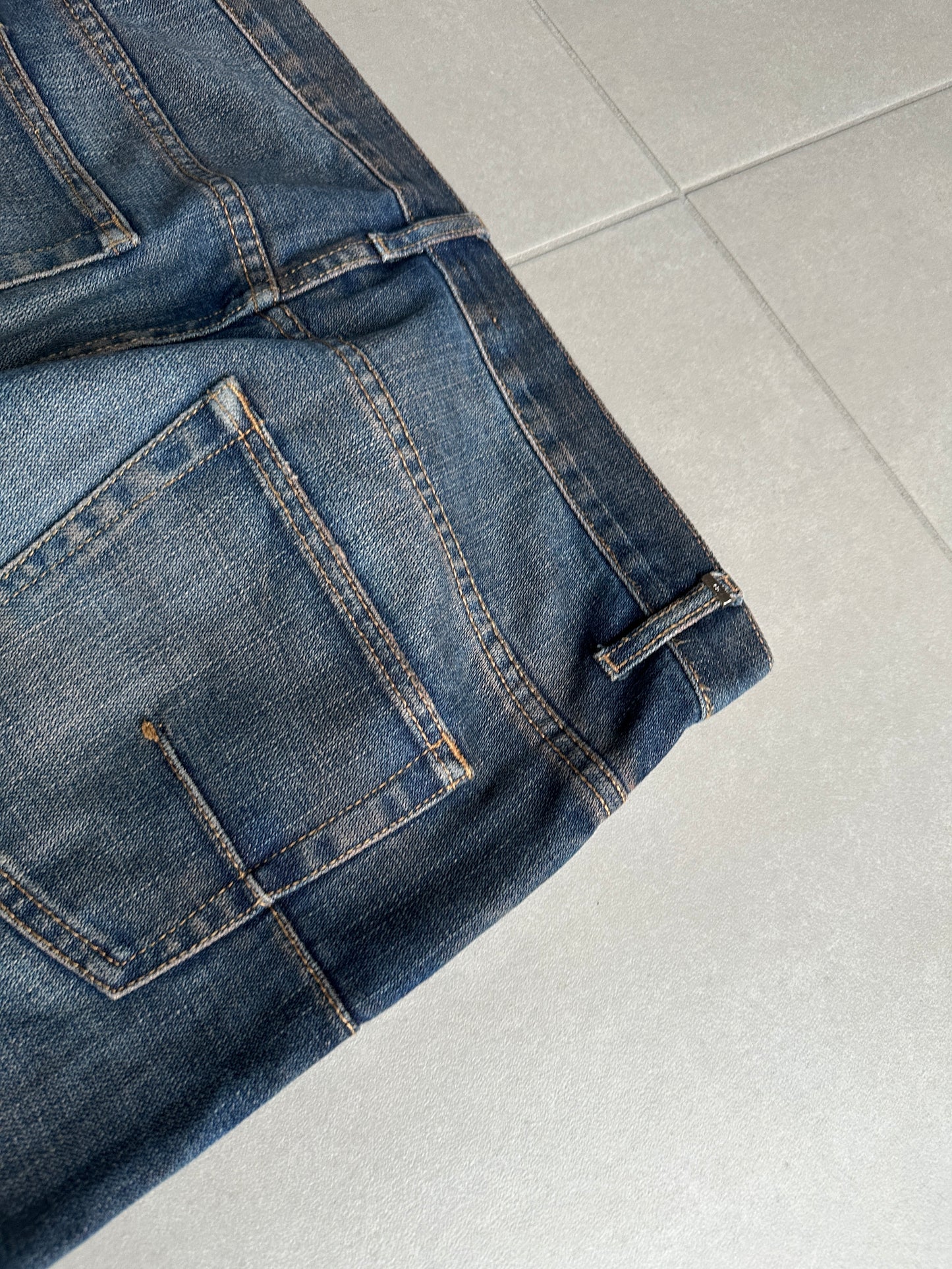 Dior Homme SS05 “BECK/Untitled” whiskered rust washed denim