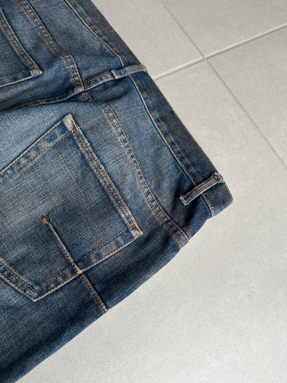 Dior Homme SS05 “BECK/Untitled” whiskered rust washed denim