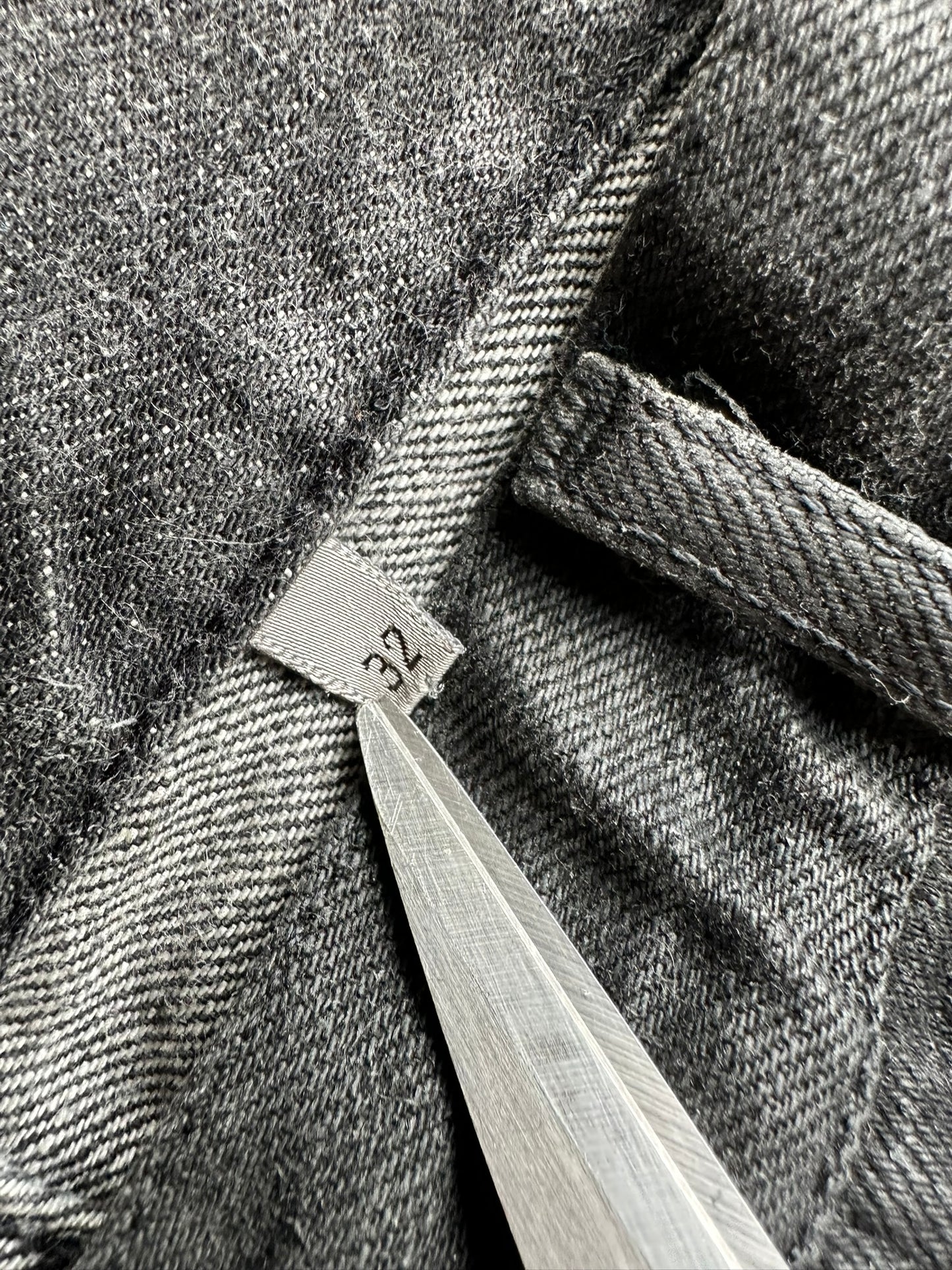 Dior Homme SS04 "Strip" distressed coated jeans