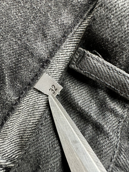 Dior Homme SS04 "Strip" distressed coated jeans