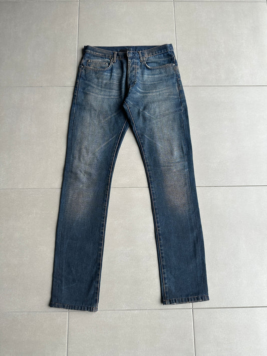 Dior Homme SS05 “BECK/Untitled” whiskered rust washed denim