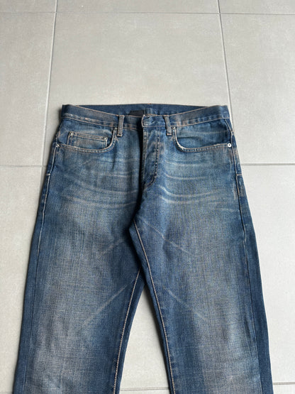 Dior Homme SS05 “BECK/Untitled” whiskered rust washed denim