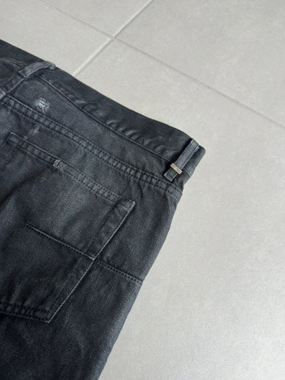 Dior Homme SS04 "Strip" distressed coated jeans
