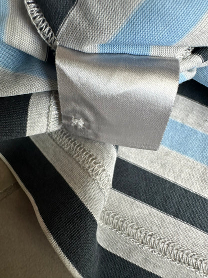 Dior Homme SS05 striped guitar motif polo shirt