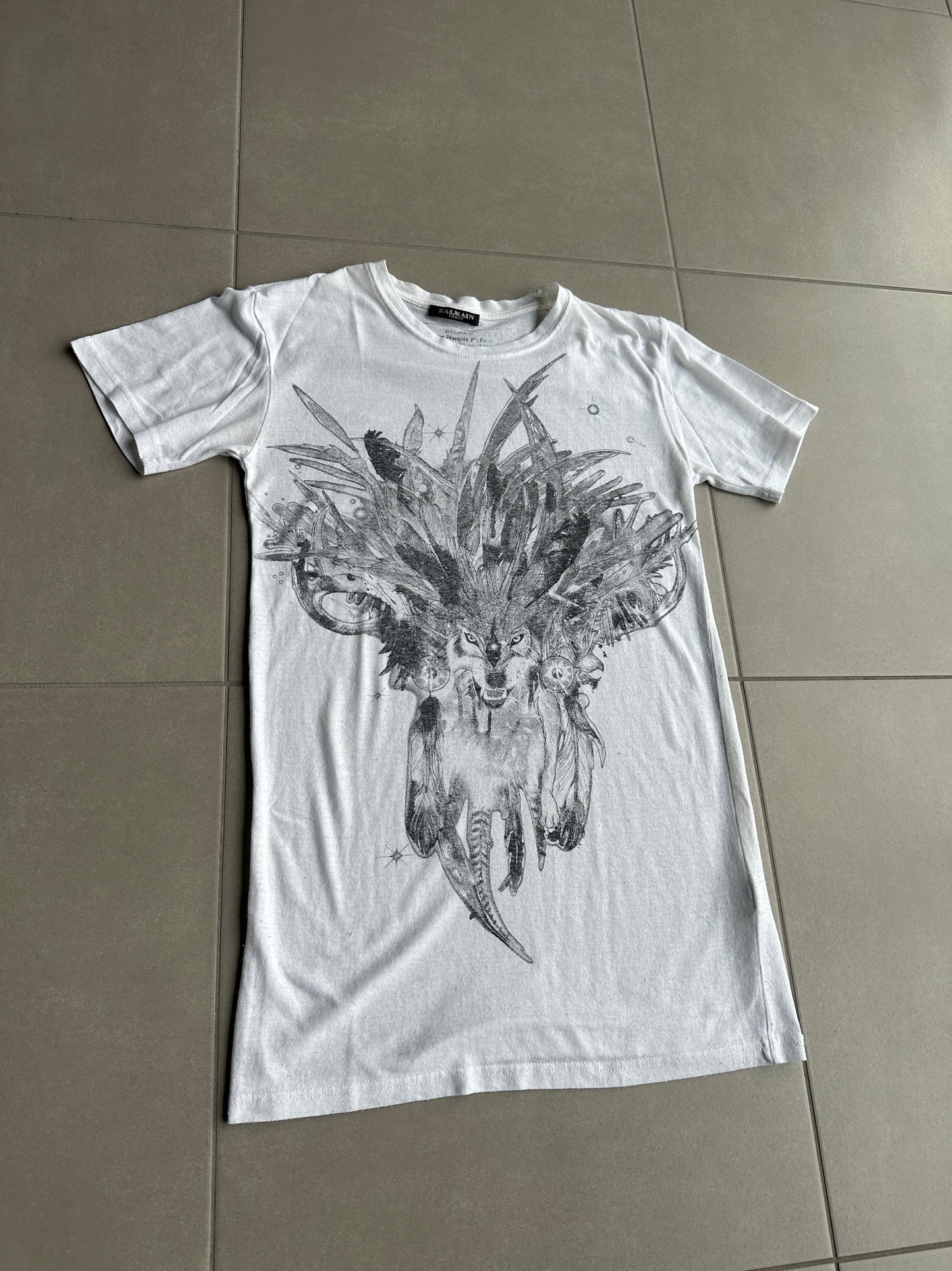 Balmain AW11 Tribal wolf t-shirt