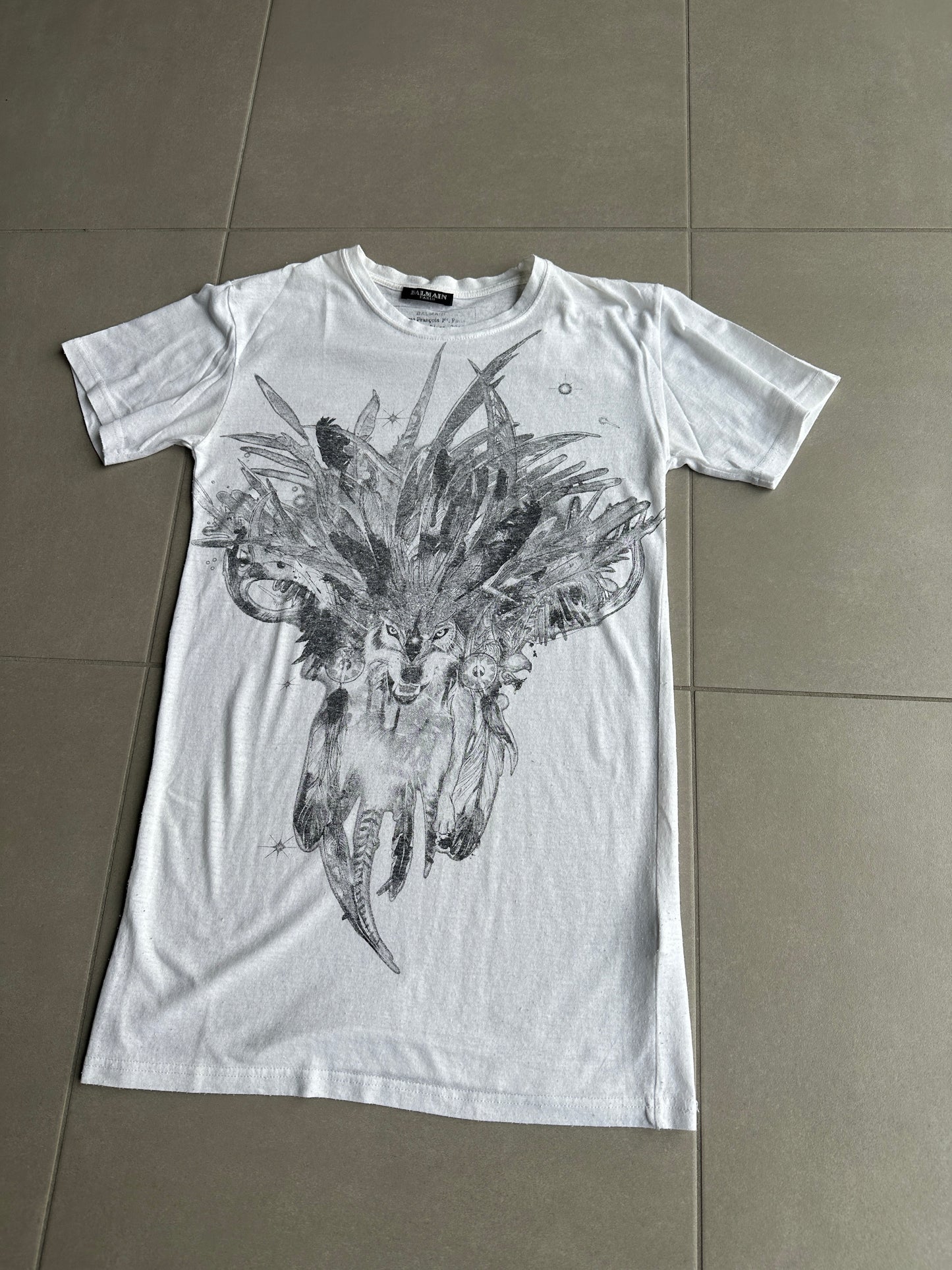 Balmain AW11 Tribal wolf t-shirt