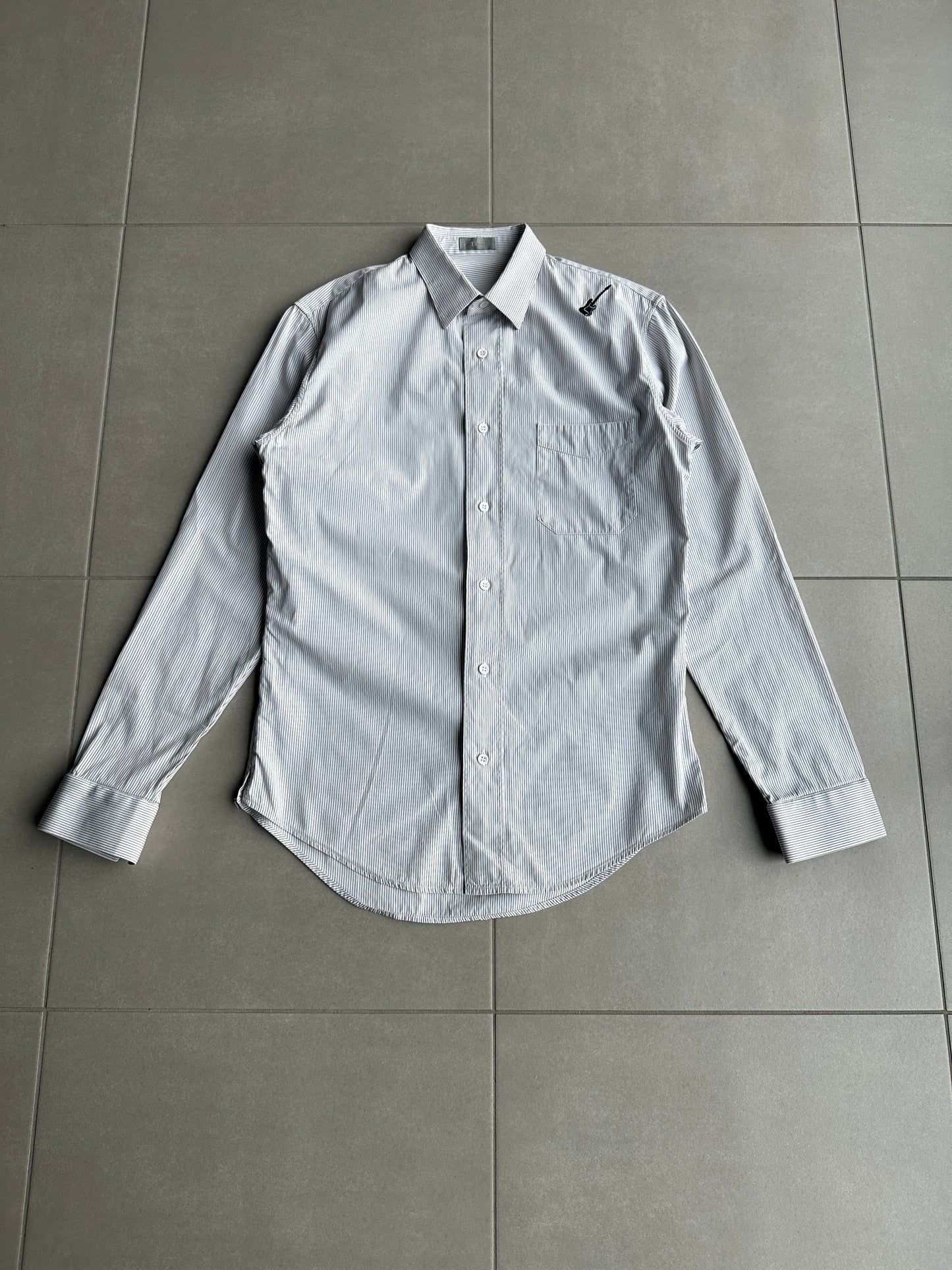 Dior Homme SS05 “BECK/Untitled” guitar motif button up shirt