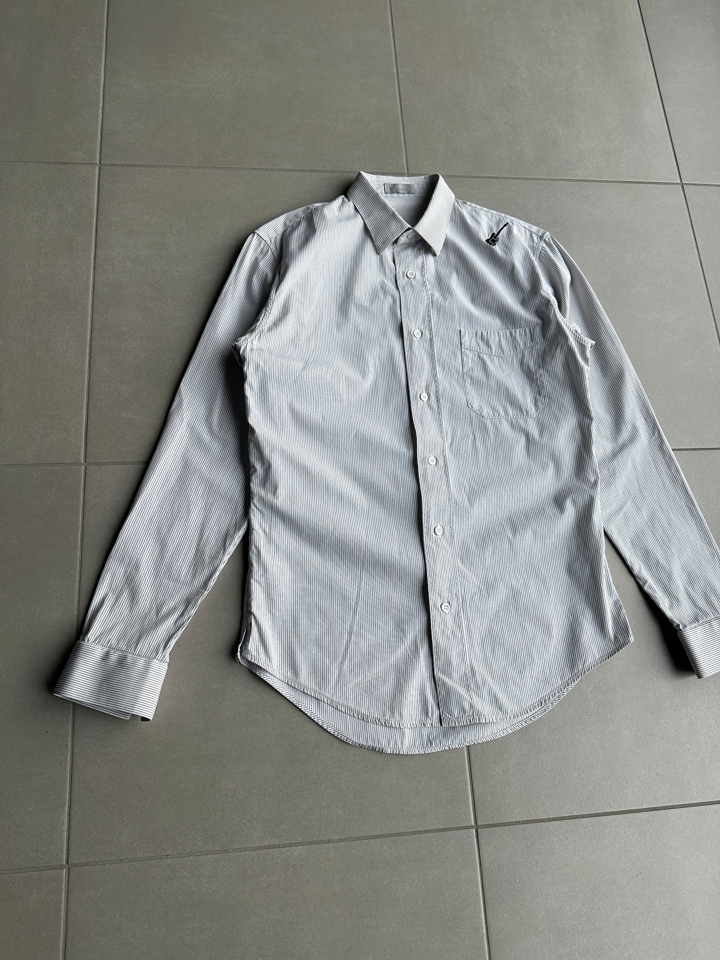 Dior Homme SS05 “BECK/Untitled” guitar motif button up shirt