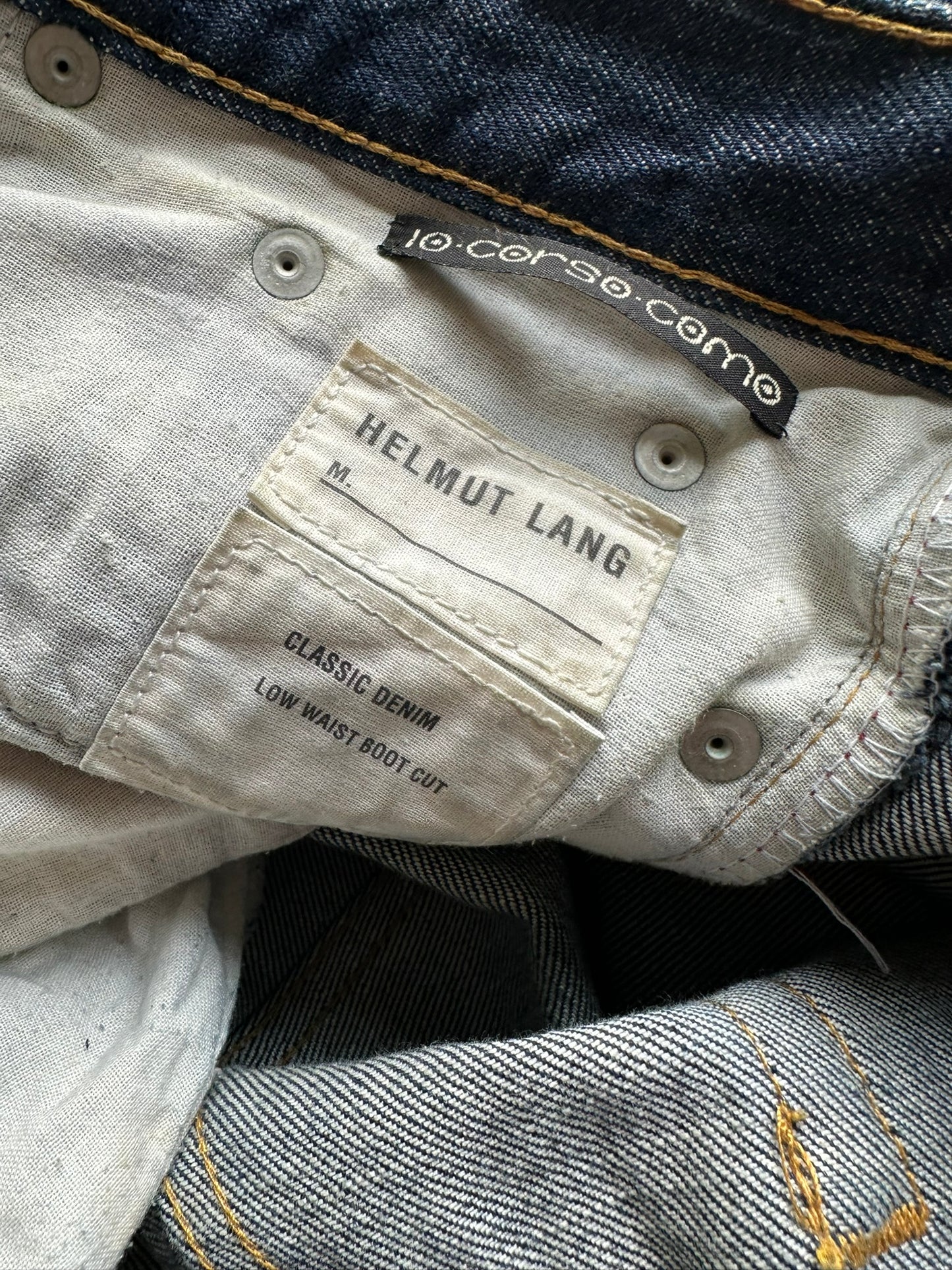 Helmut Lang circa 2000’s Low Waist bootcut denim