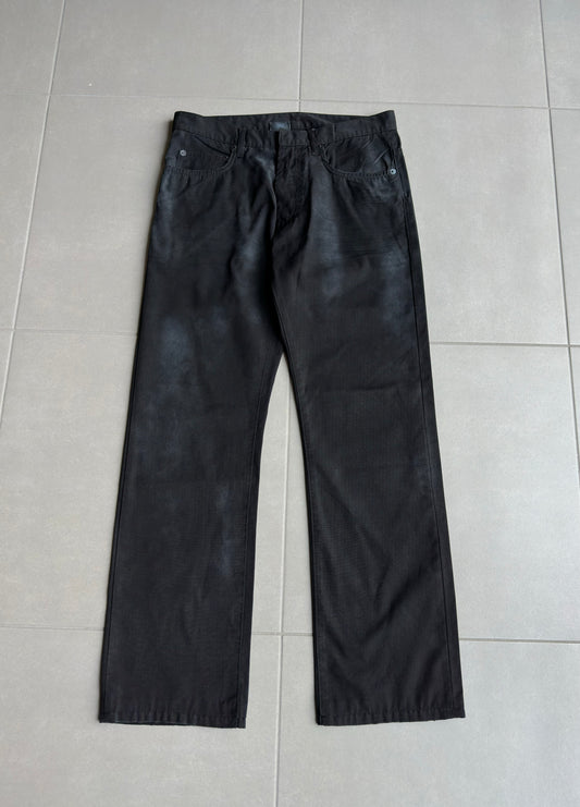 Dior homme AW04 “Victim of the crime” Faded whiskered trousers