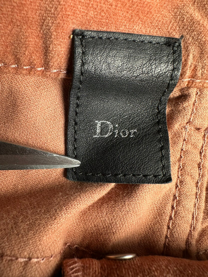 Dior Homme AW05 “In The Morning” velvet bootcut trousers