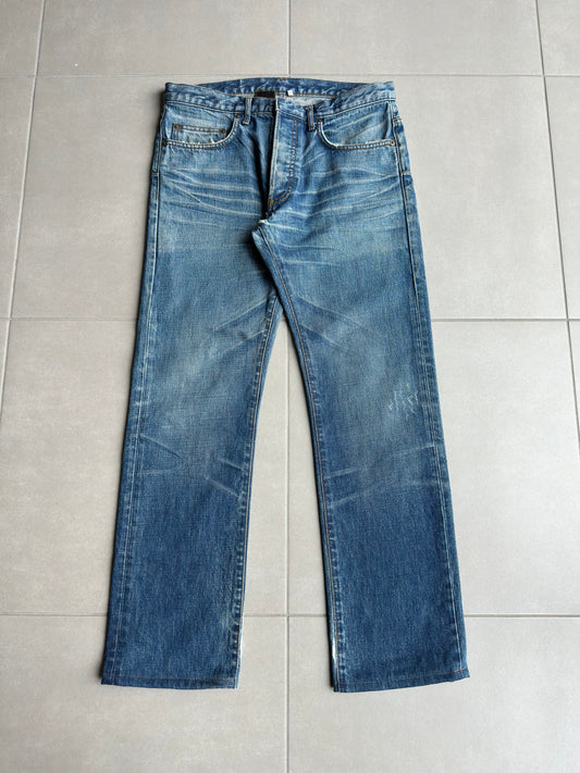 Dior Homme AW06 washed blue clawmark jeans