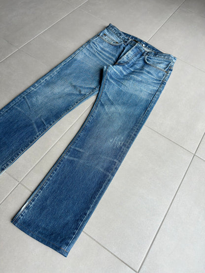 Dior Homme AW06 washed blue clawmark jeans