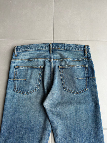 Dior Homme AW06 washed blue clawmark jeans
