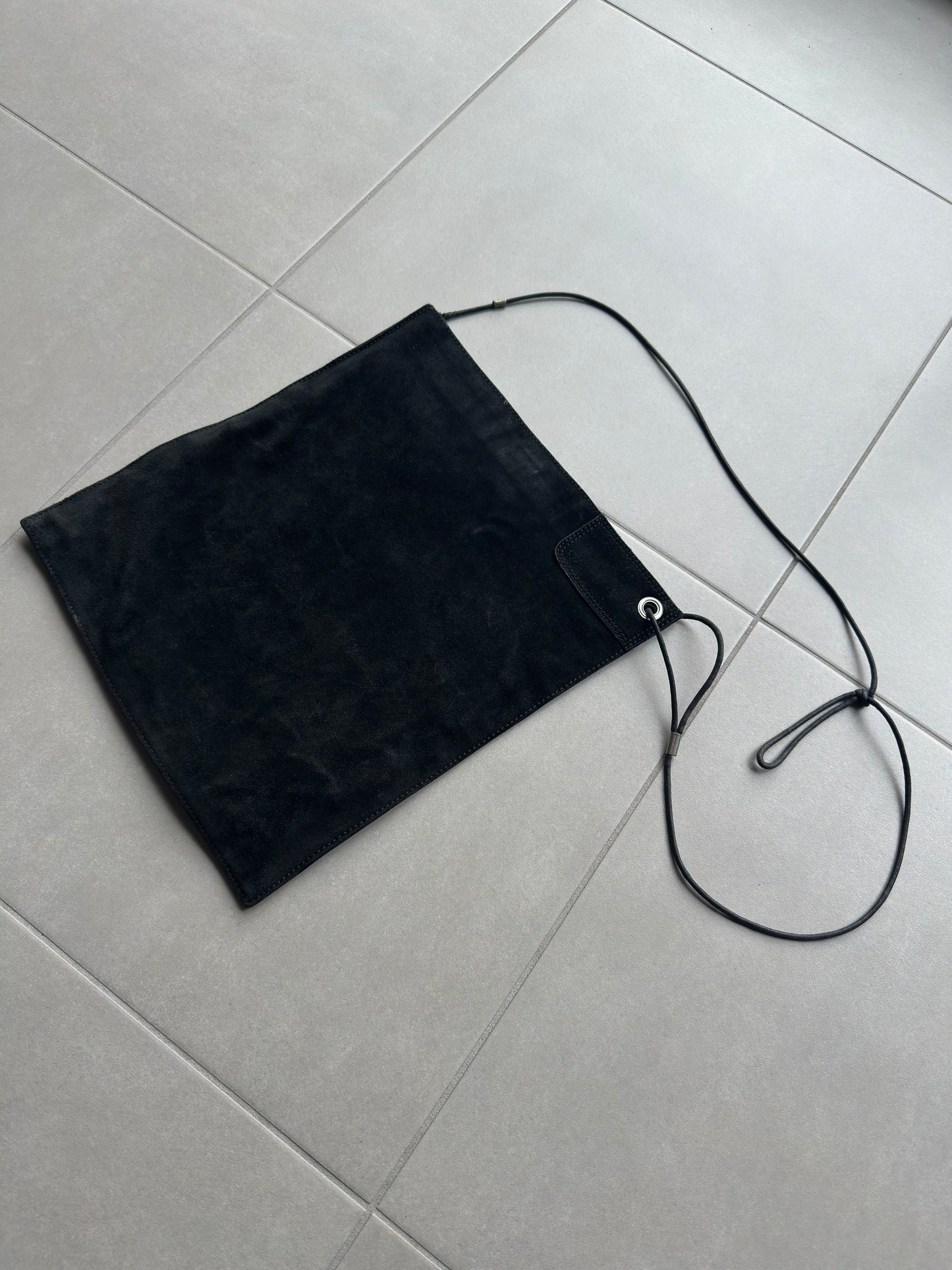 Dior Homme AW04 "Victim Of The Crime" suede bag
