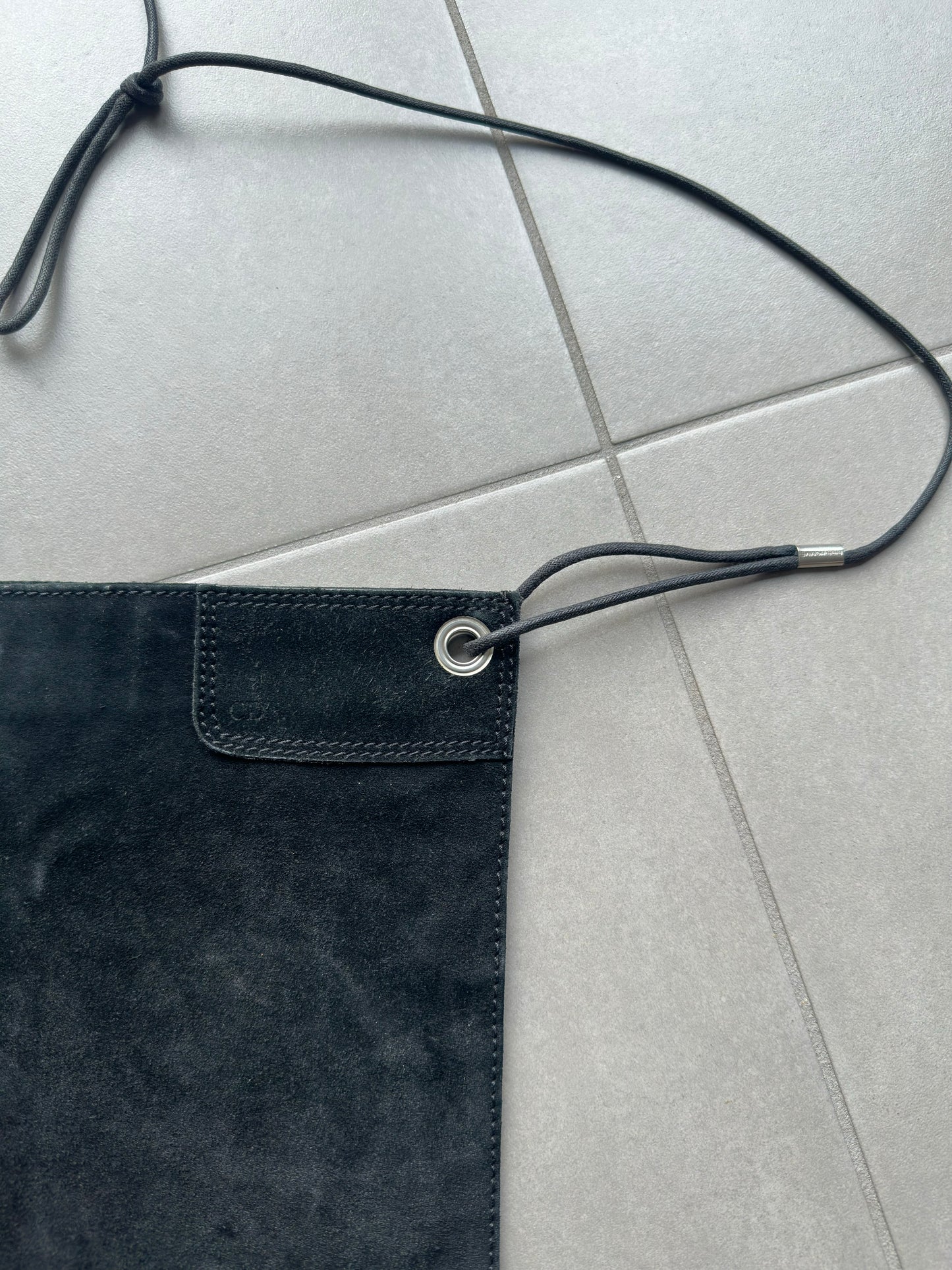 Dior Homme AW04 "Victim Of The Crime" suede bag