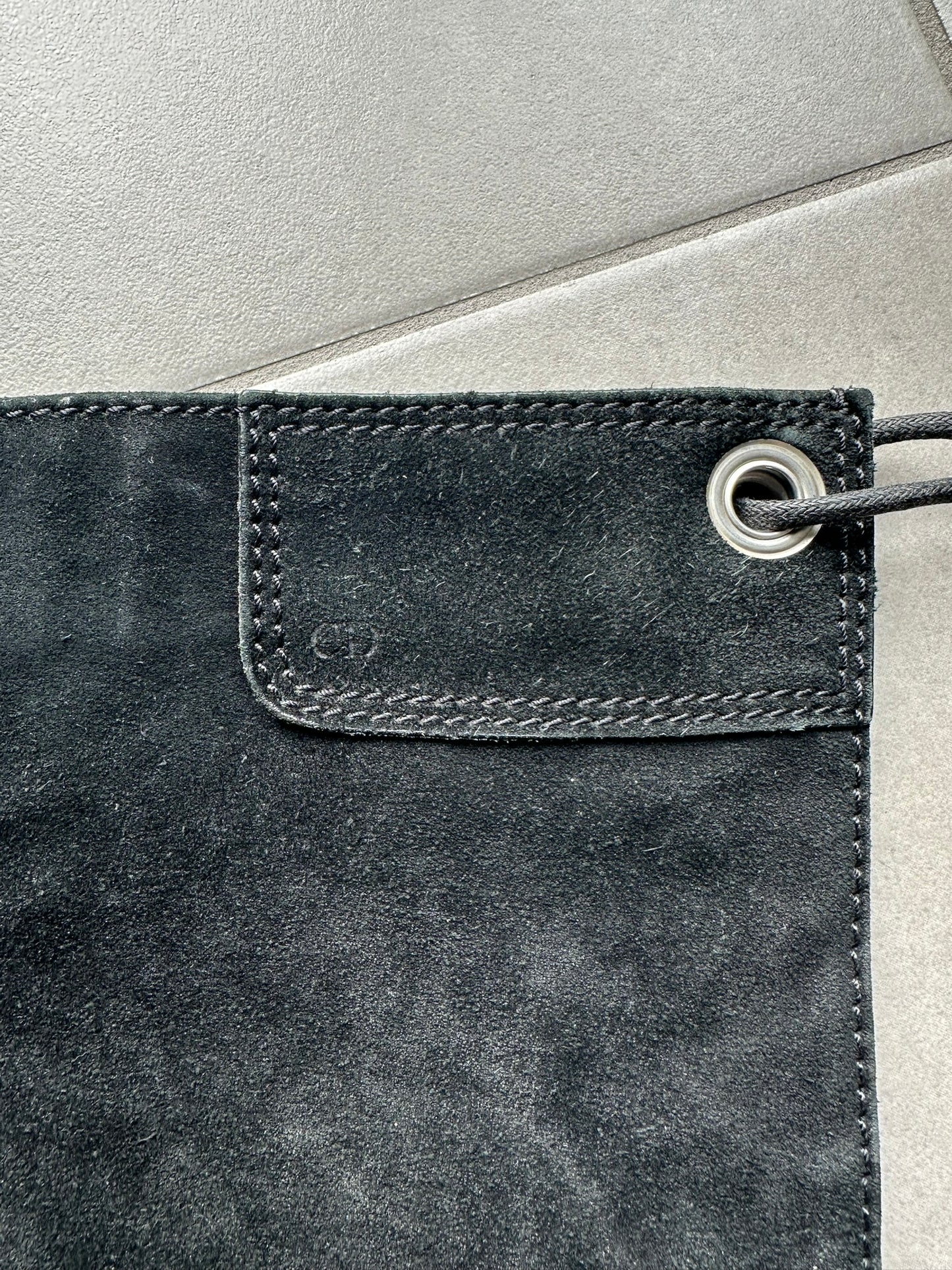 Dior Homme AW04 "Victim Of The Crime" suede bag