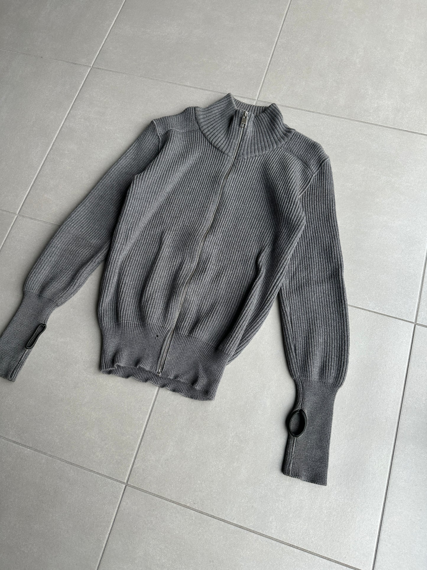 Dior Homme AW07 “Navigate” thumb hole diver knit sweater
