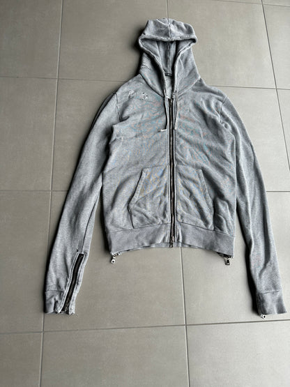 Balmain homme SS11 distressed graffiti hoodie