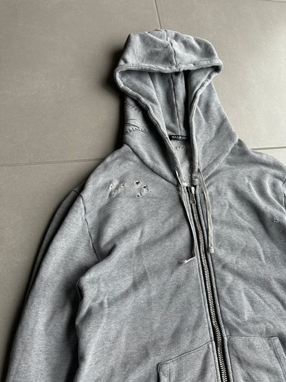 Balmain homme SS11 distressed graffiti hoodie