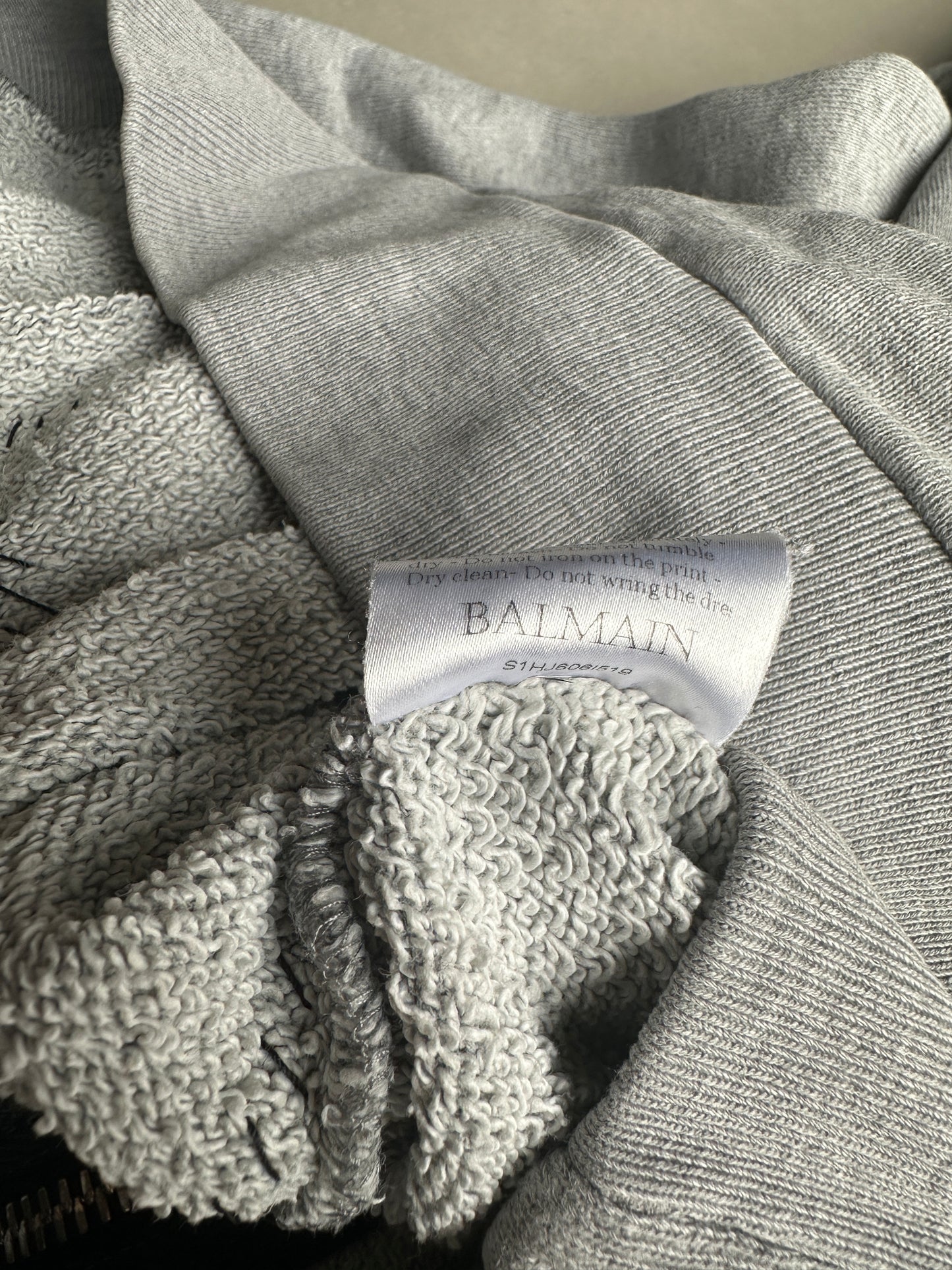 Balmain homme SS11 distressed graffiti hoodie