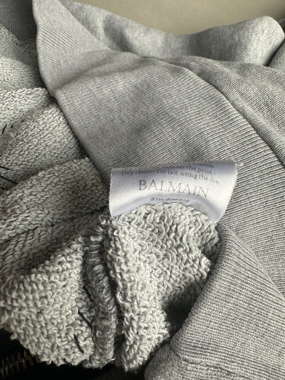 Balmain homme SS11 distressed graffiti hoodie