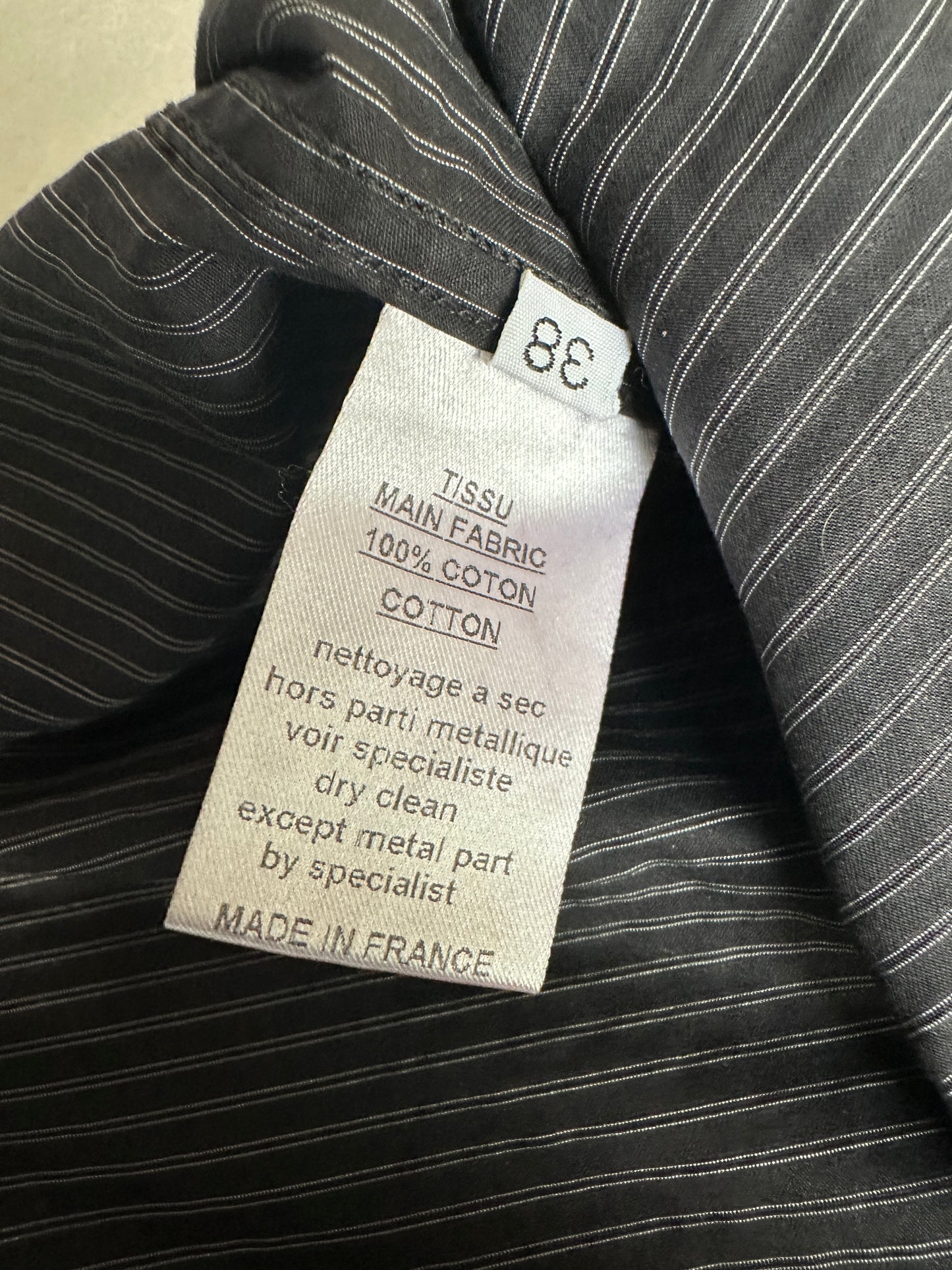 Balmain SS11 pinstripe short sleeve button up