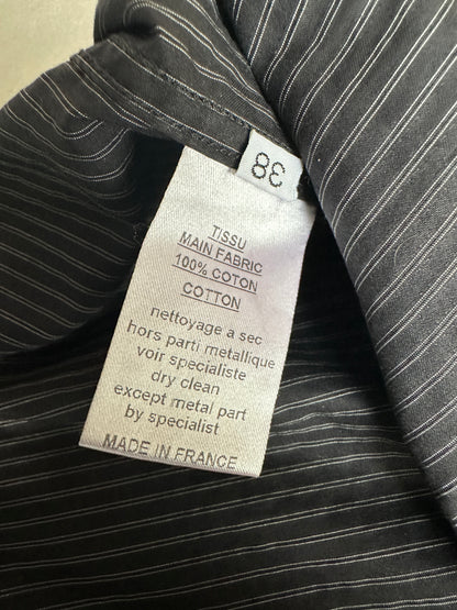 Balmain SS11 pinstripe short sleeve button up