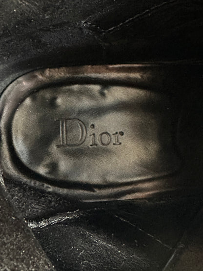Dior Homme AW07 “Navigate” western Cuban heel suede boots