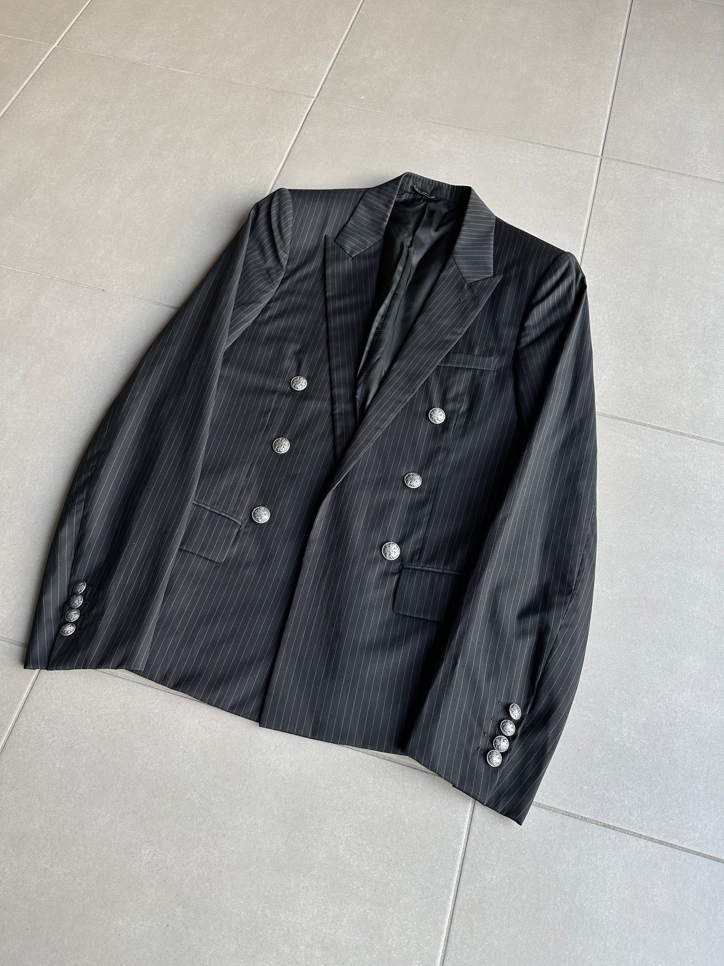 Dior Homme SS05 “BECK/Untitled” pinstripe double breasted blazer