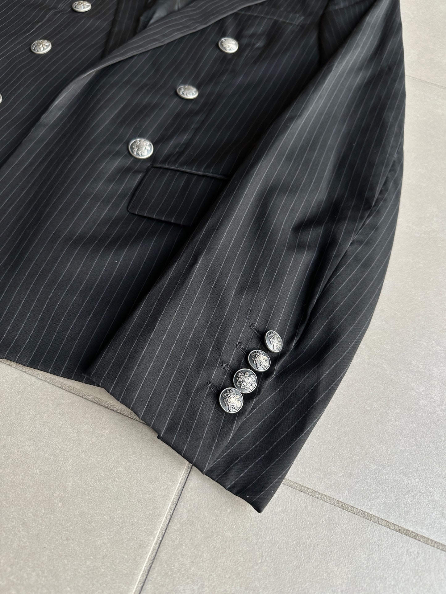 Dior Homme SS05 “BECK/Untitled” pinstripe double breasted blazer