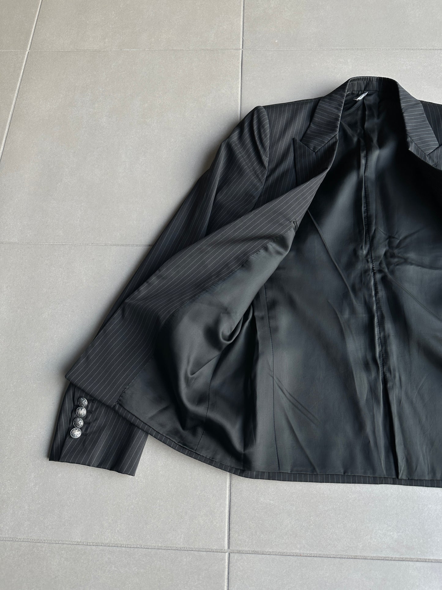 Dior Homme SS05 “BECK/Untitled” pinstripe double breasted blazer