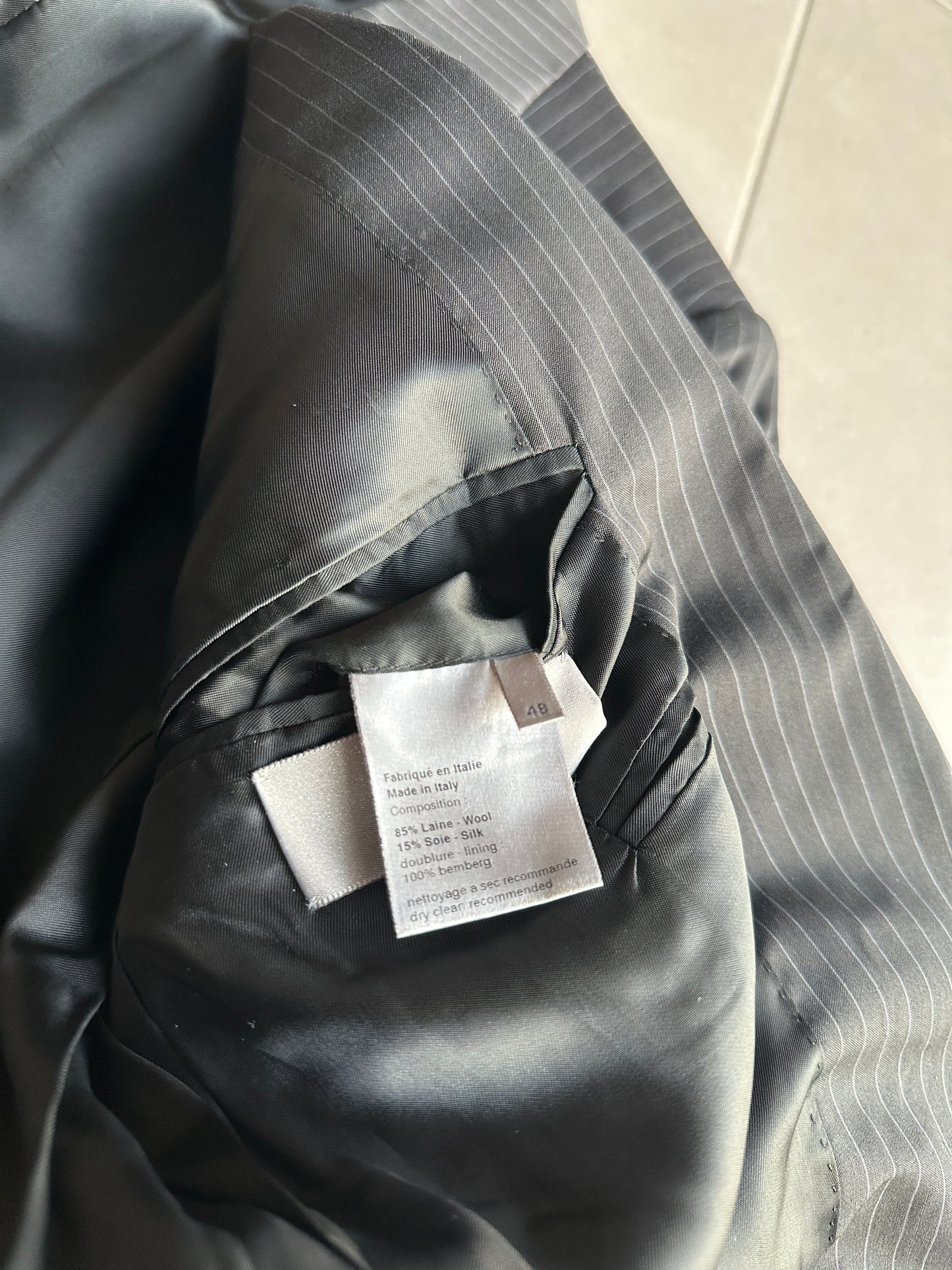 Dior Homme SS05 “BECK/Untitled” pinstripe double breasted blazer