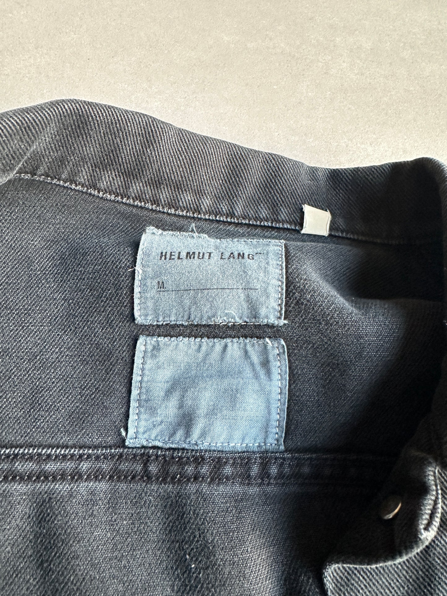 Helmut Lang circa 2000's over-dyed denim trucker jacket