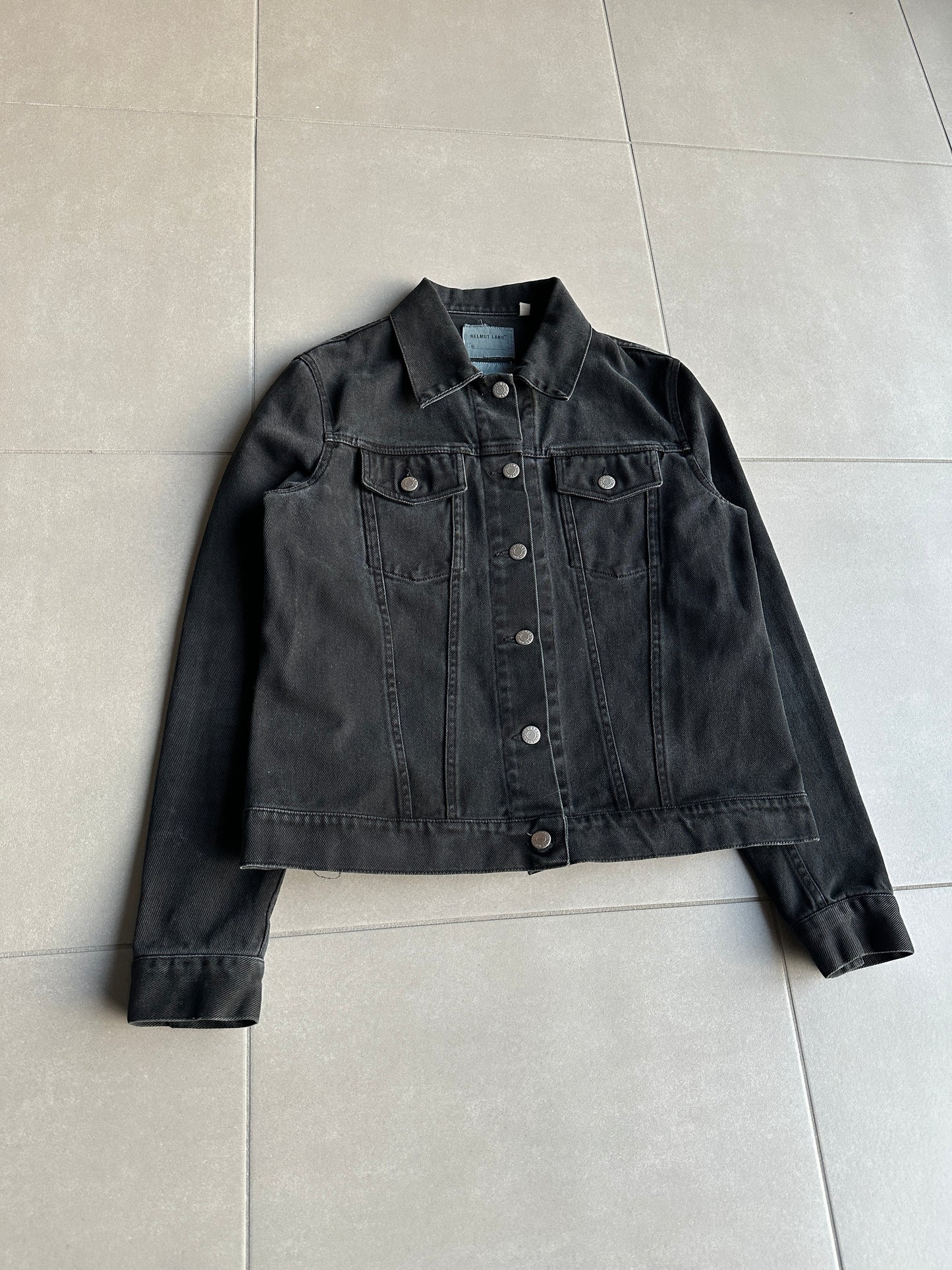 Helmut Lang circa 2000's over-dyed denim trucker jacket
