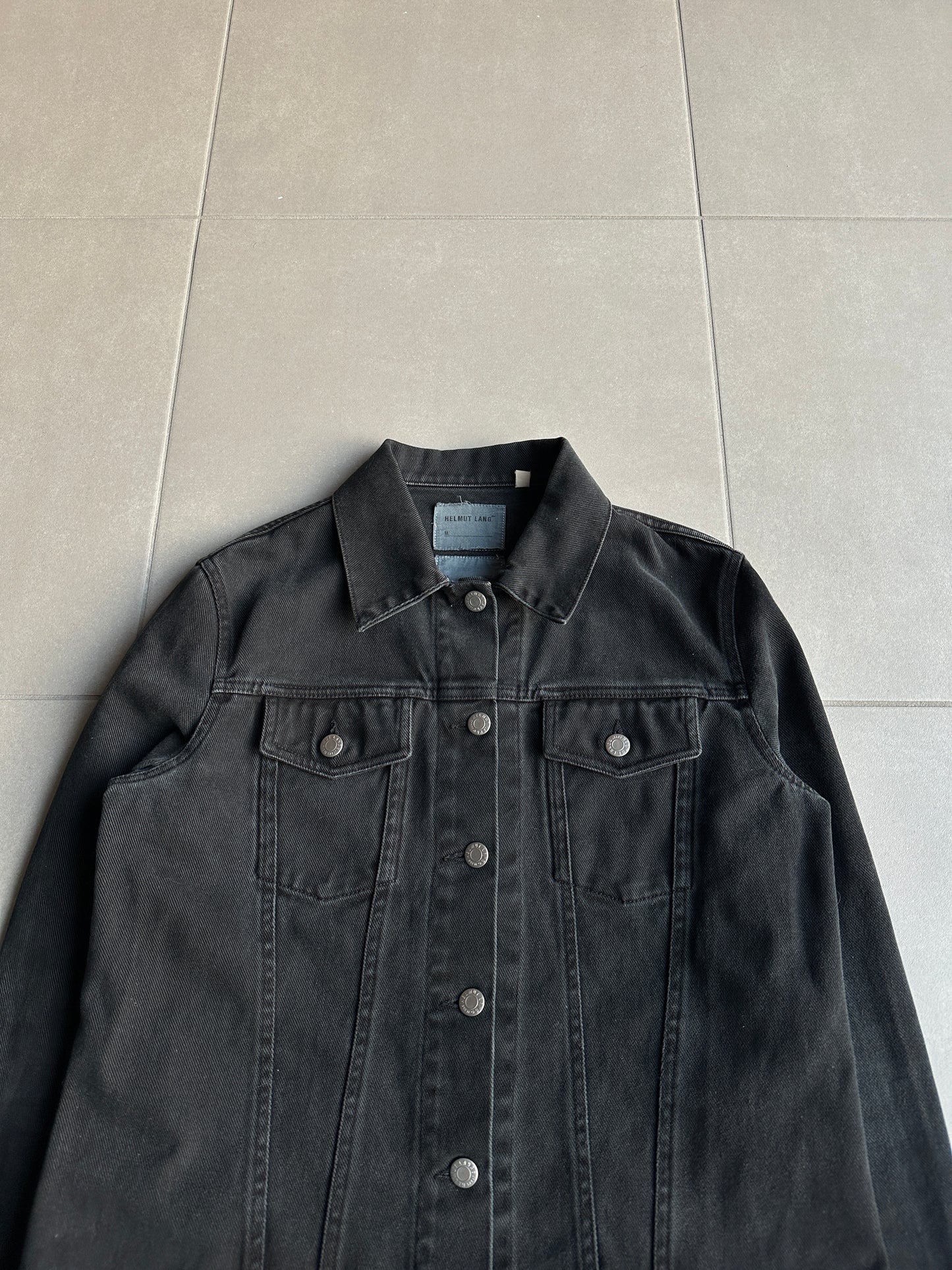 Helmut Lang circa 2000's over-dyed denim trucker jacket