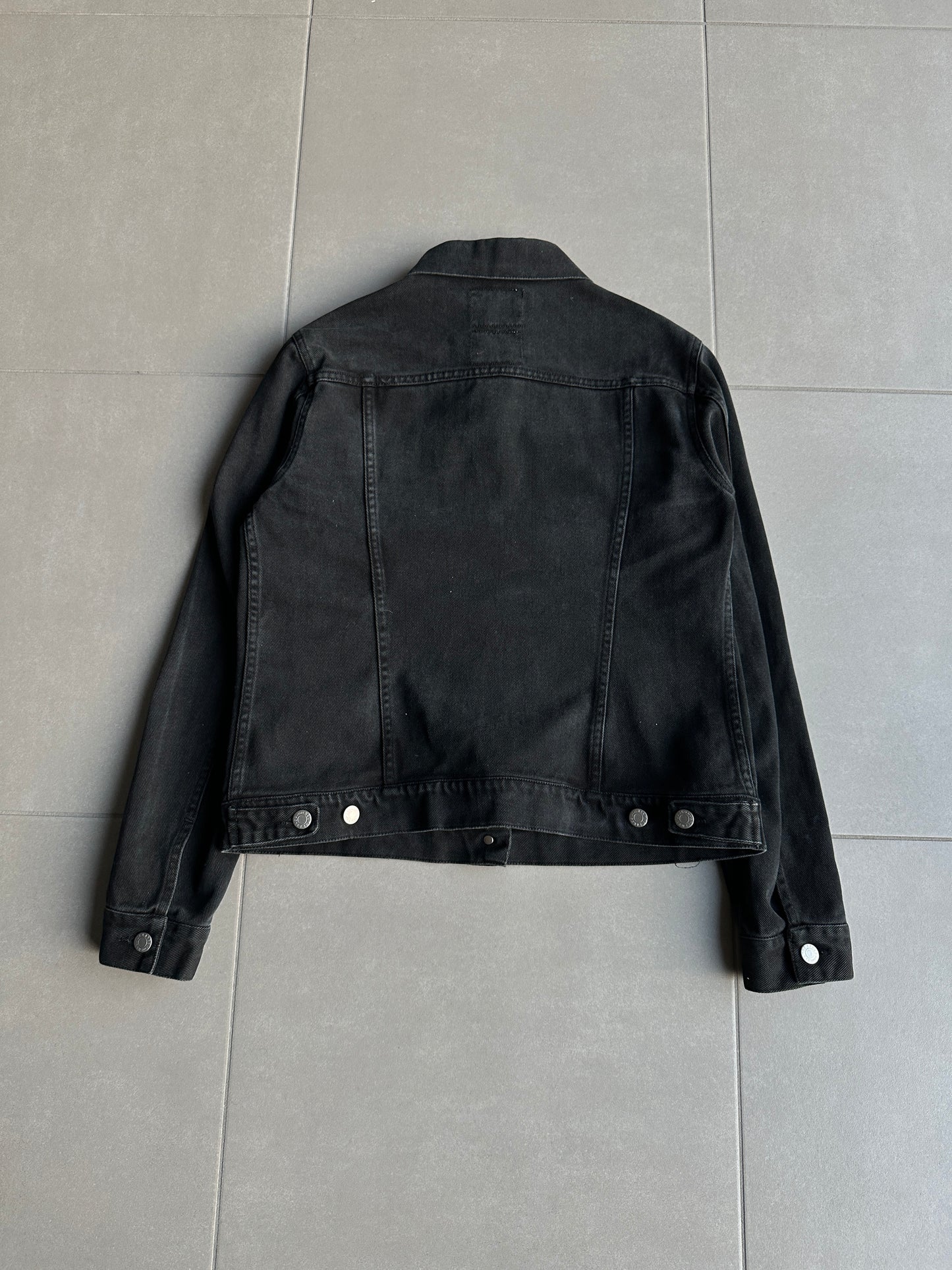Helmut Lang circa 2000's over-dyed denim trucker jacket