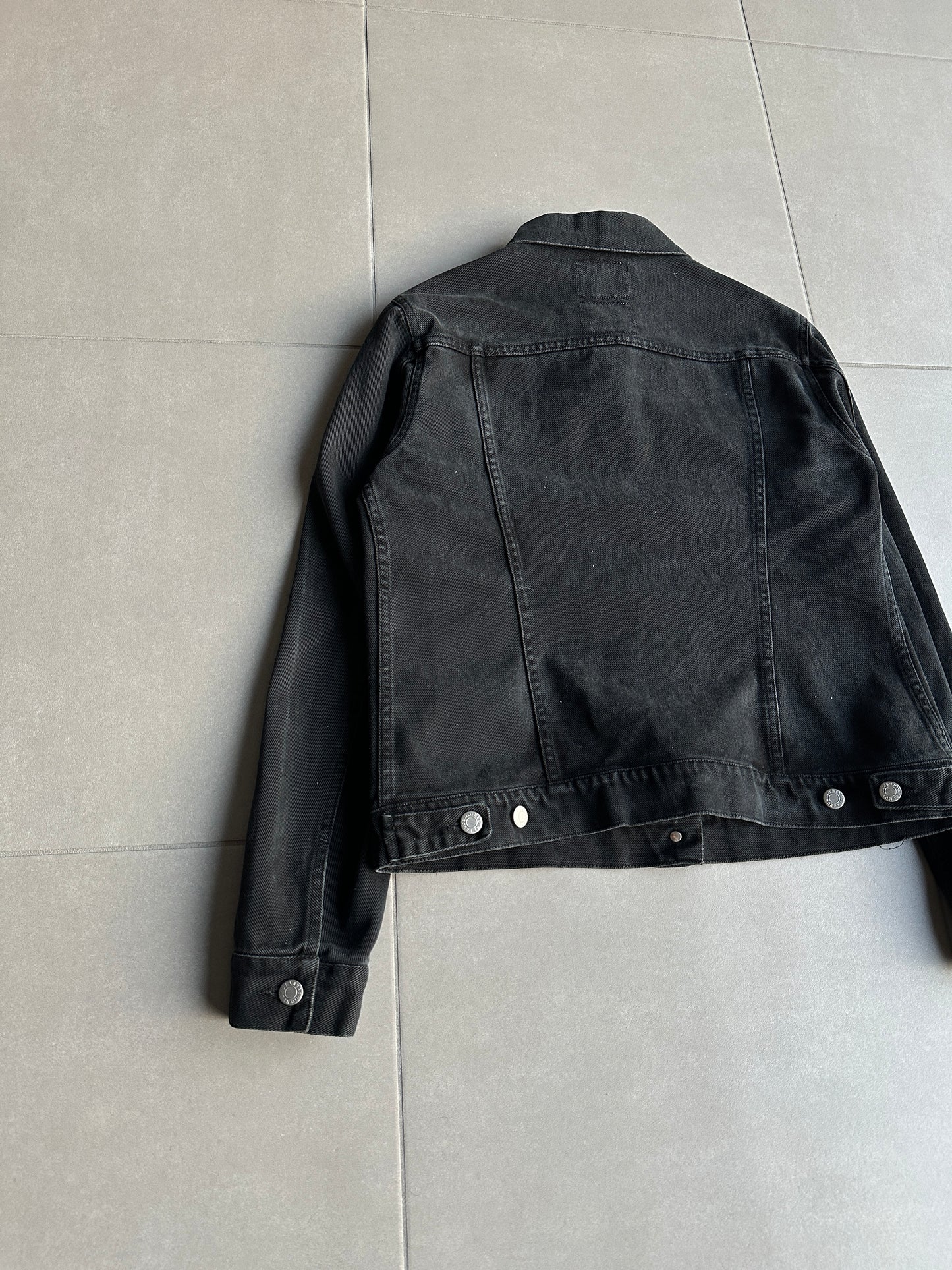 Helmut Lang circa 2000's over-dyed denim trucker jacket