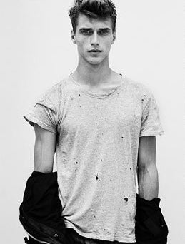 Balmain Homme SS10 Shotgun distressed T-shirt