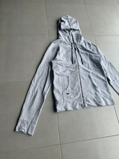 Dior Homme SS04 "strip" Bee motif zip-up hoodie
