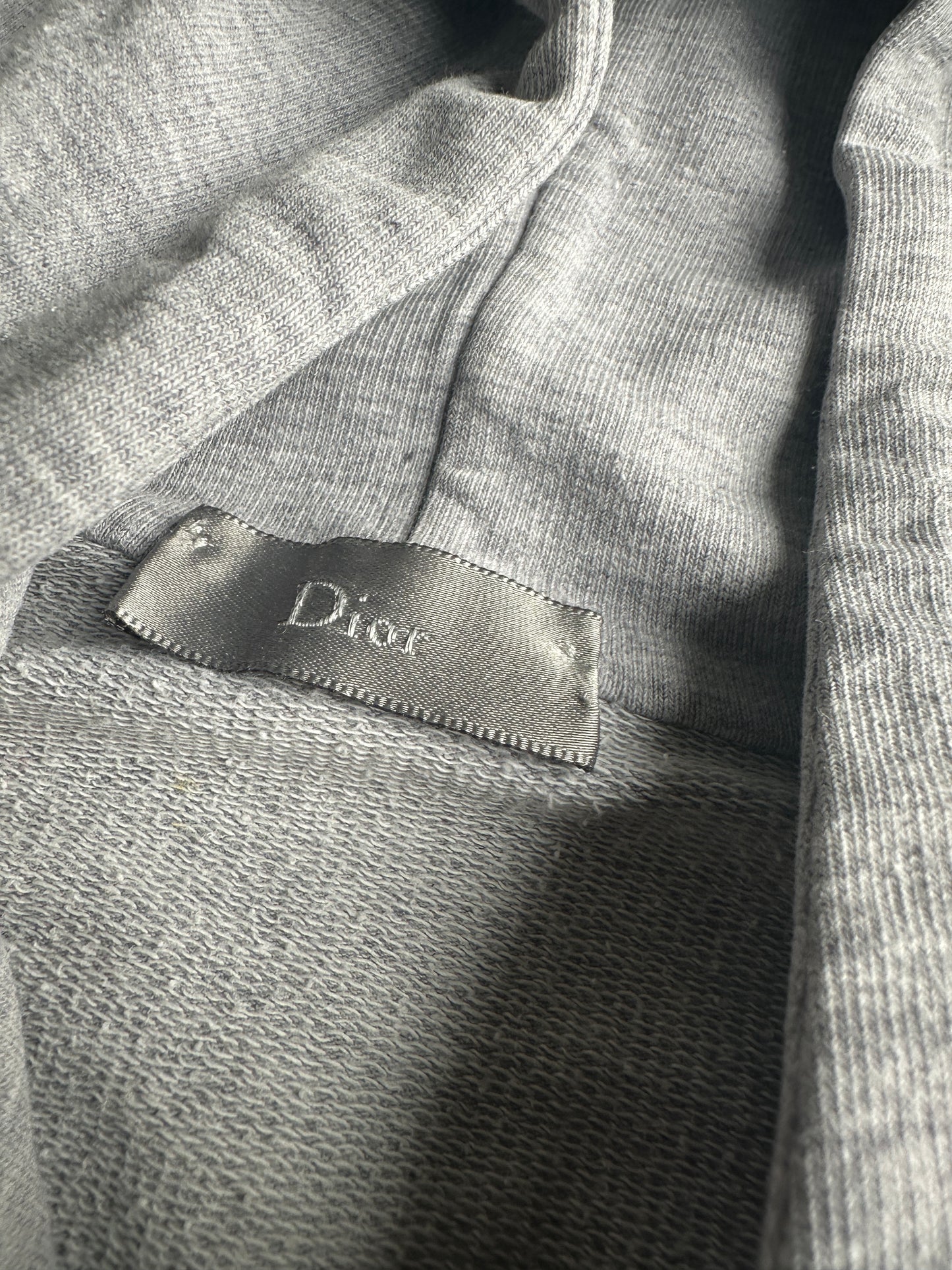 Dior Homme SS04 "strip" Bee motif zip-up hoodie