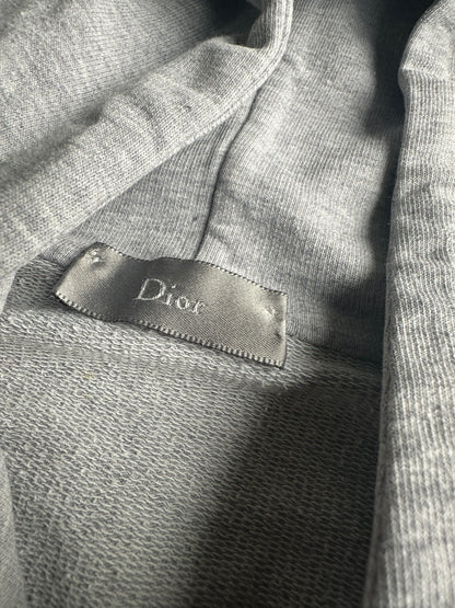 Dior Homme SS04 "strip" Bee motif zip-up hoodie