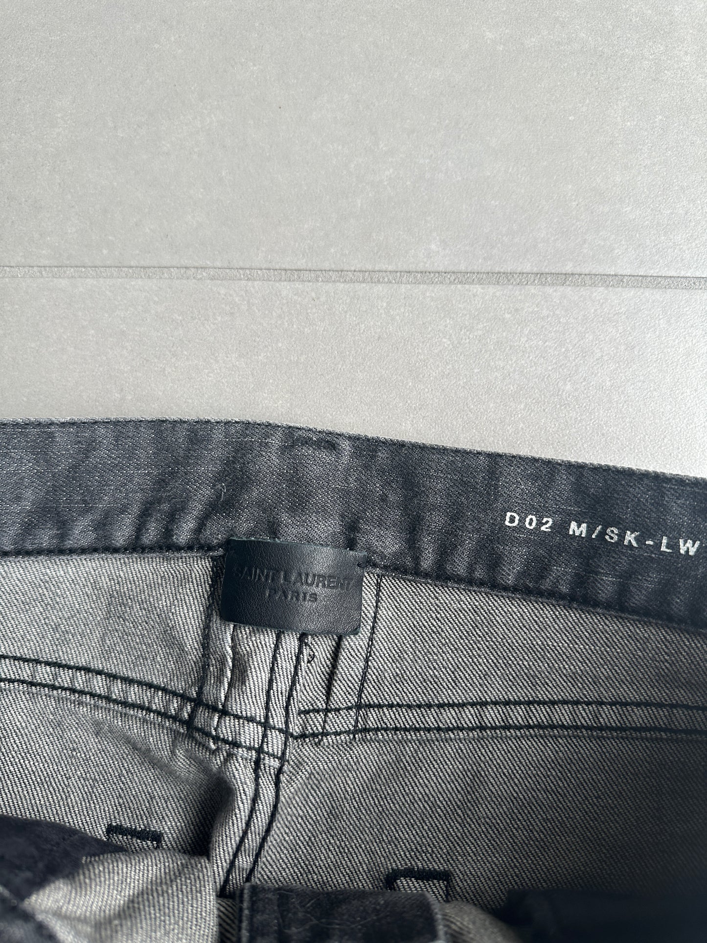 Saint Laurent Paris AW17 D02 washed whiskered Denim