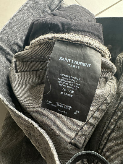 Saint Laurent Paris AW17 D02 washed whiskered Denim